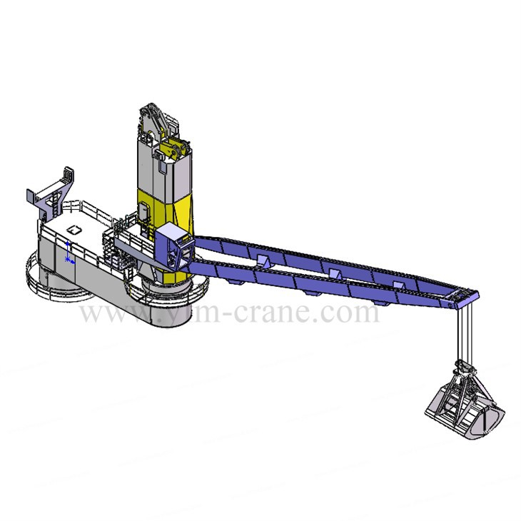 Eccentric Offshore Grab Crane