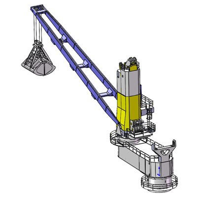 Cargo Crane με πρώην κεντρικό βραχίονα