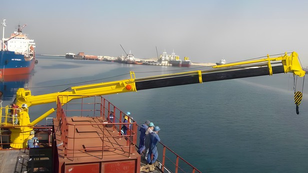 marine telescopic boom crane marine telescopic boom crane