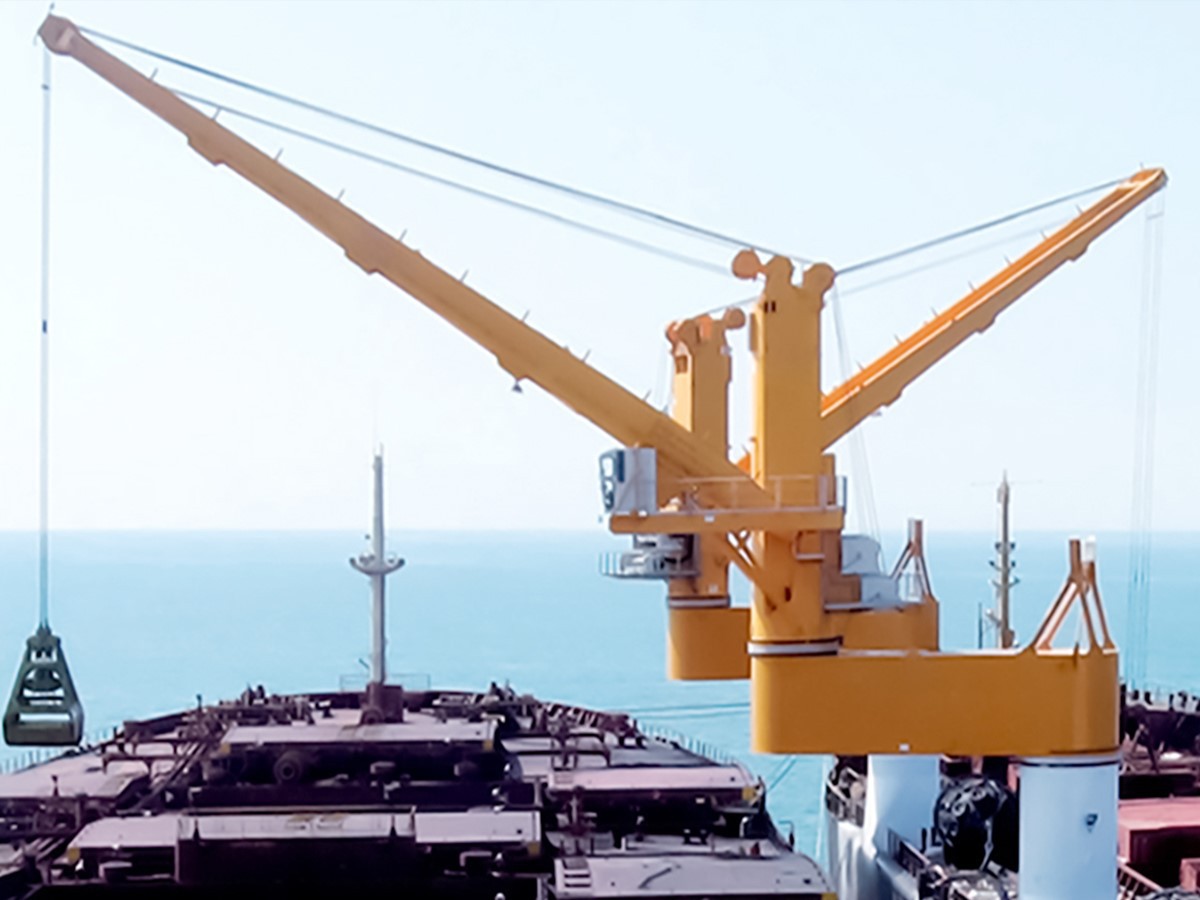 marine eccentric boom crane marine eccentric boom crane